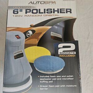 AUTOSPA, Luxury Car Care, 6' Polisher, 120 Volt Random Orbital